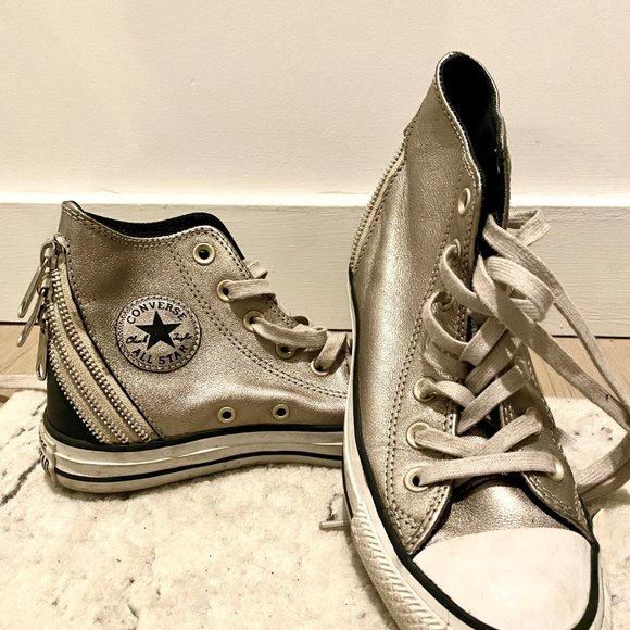Converse Shoes - Converse Metallic All Star High-Top Sneakers